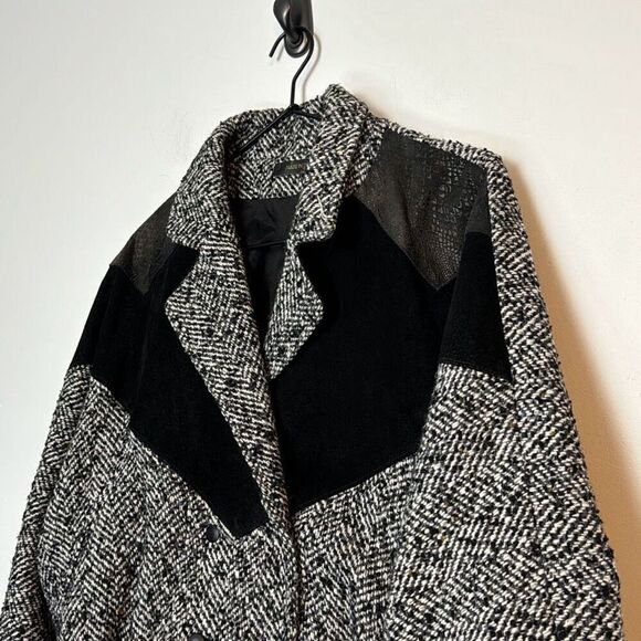 Havoc 80s Vintage Herringbone & Suede Jacket M - Picture 2 of 6